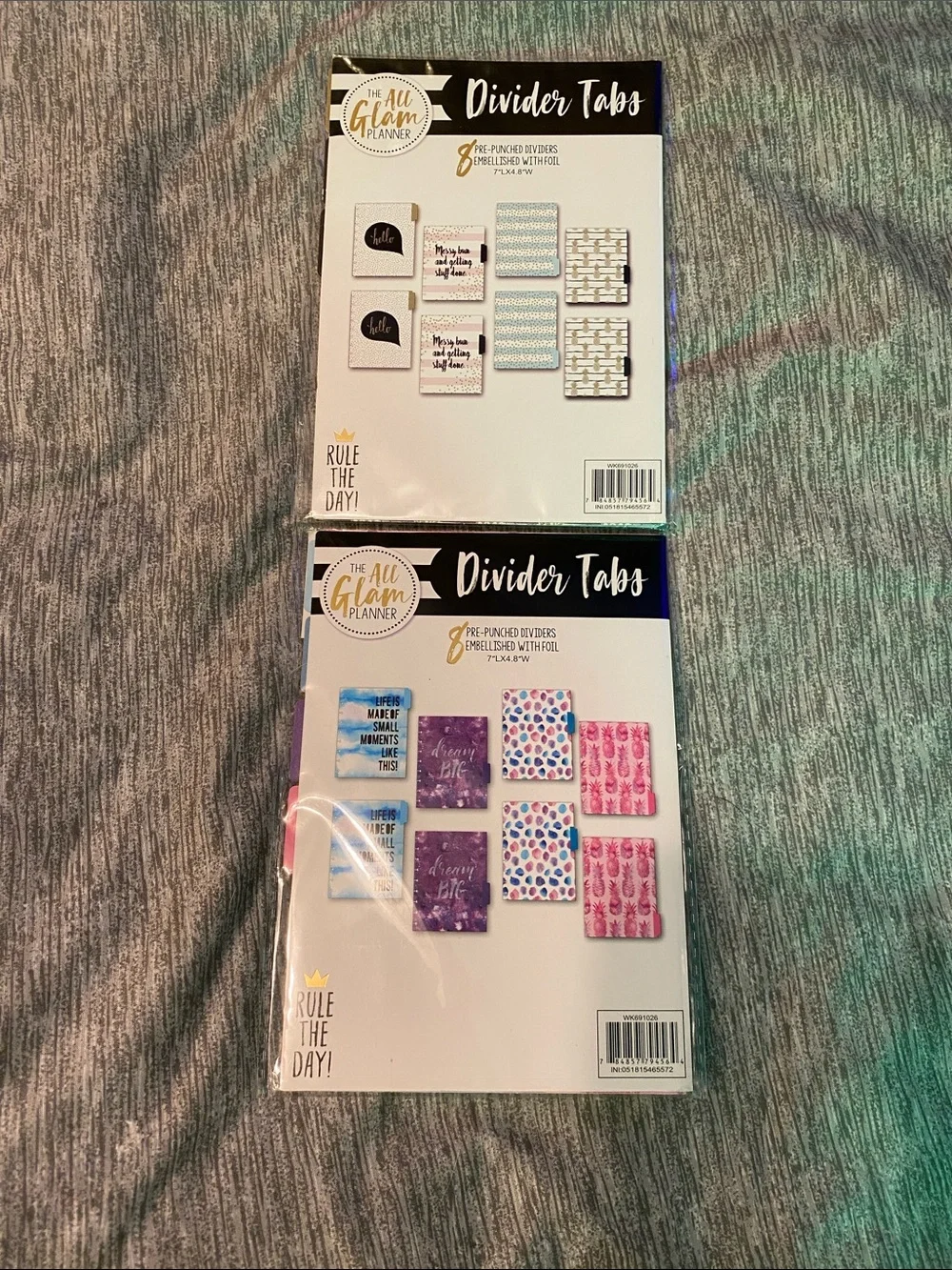 The All Glam Planner Divider Tabs (2 Sets) & Planner Stickers NEW